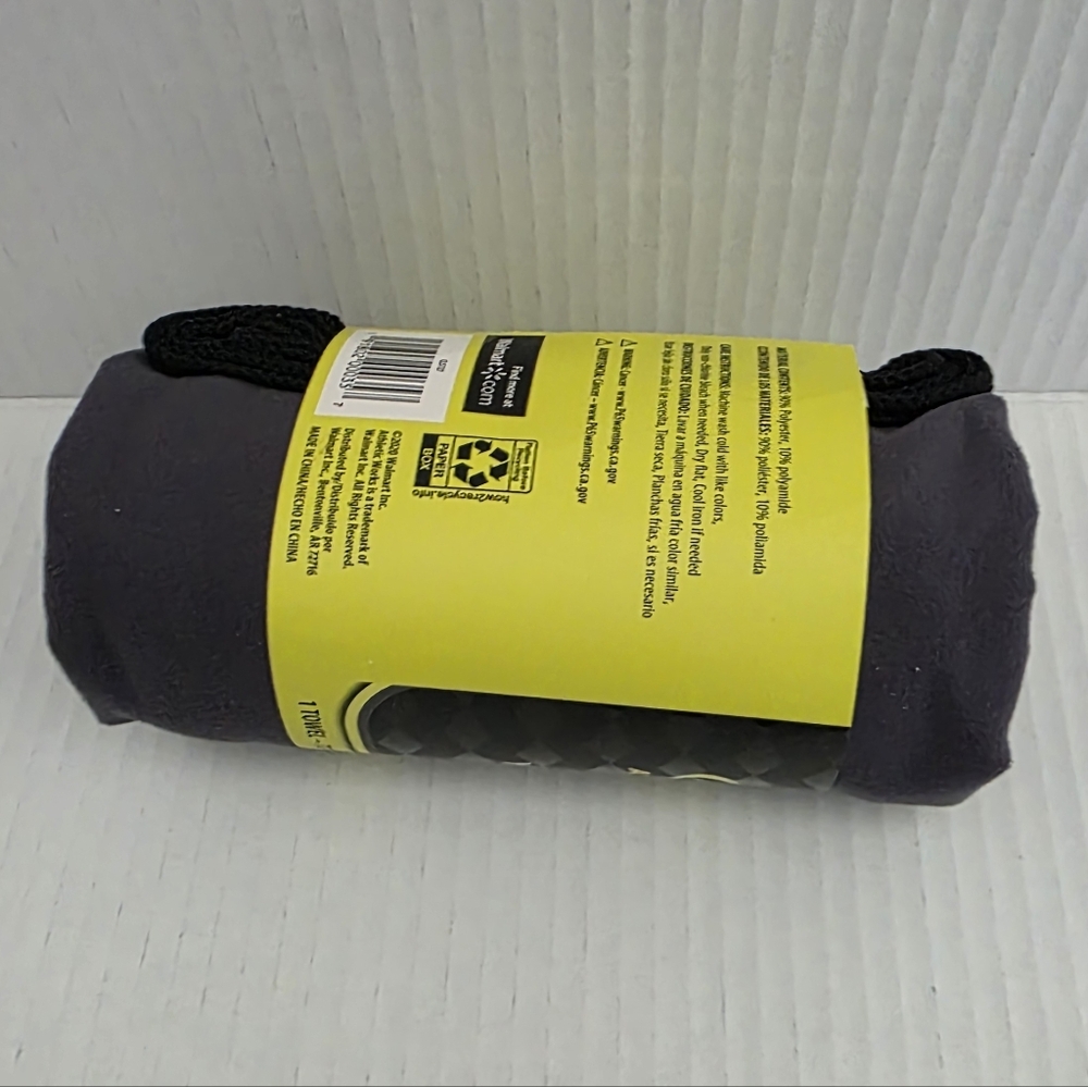 NWT Athletic Works Gray Yoga Mat Towel - Picture 4 of 12